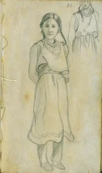Donna nativa americana, 1851